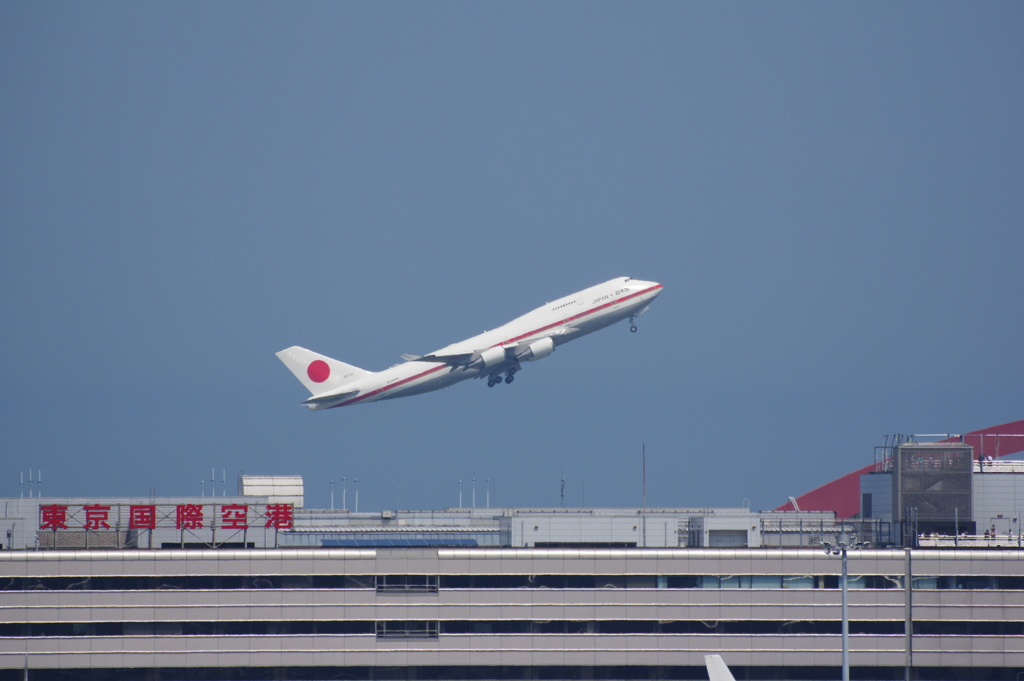 航空自衛隊 政府専用機(20-1101)B747-400@羽田2