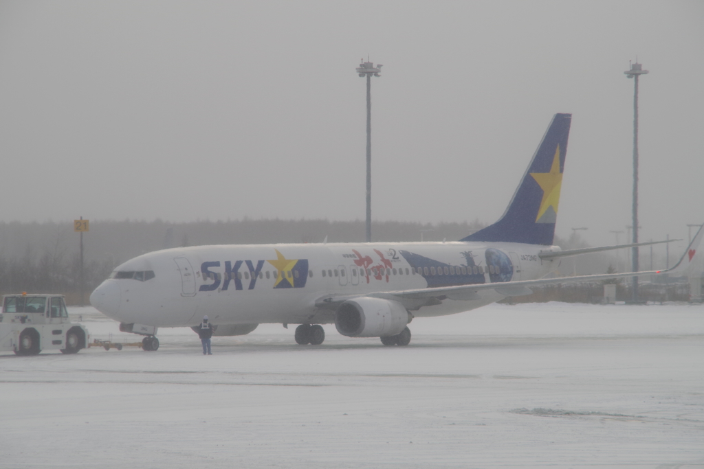 ｽｶｲﾏｰｸ ﾔﾏﾄ(JA73NG)737-800@新千歳2