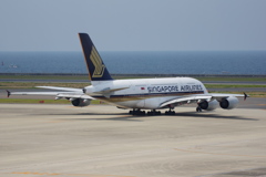 ｼﾝｶﾞﾎﾟｰﾙ航空(9V-SKE)A380@ｾﾝﾄﾚｱ2