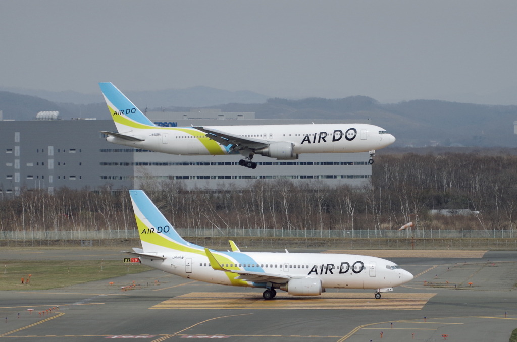 AIRDO(JA601A)767-300&AIRDO(JA11AN)737-70
