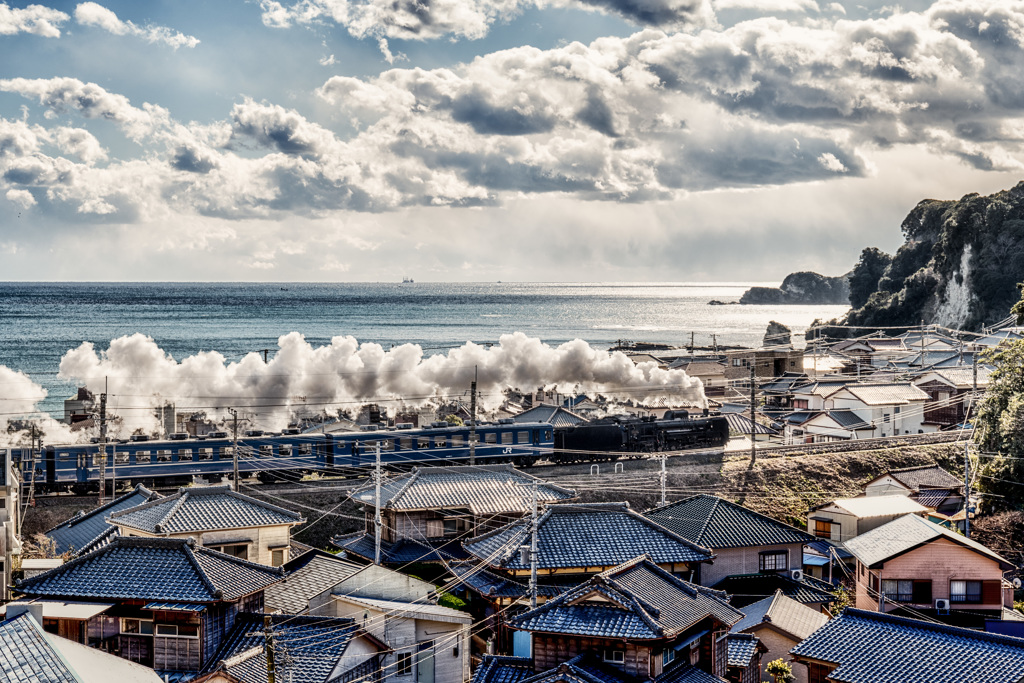 雲と海が綺麗だった