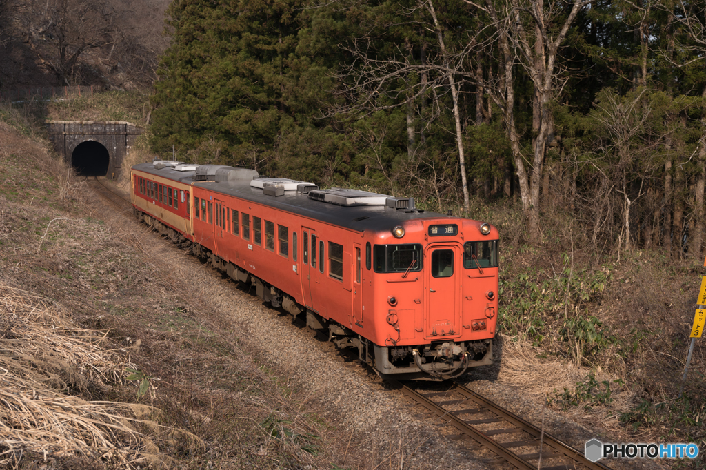 汽車が来る前の試し撮り