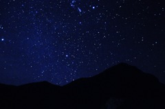九重連山　星空