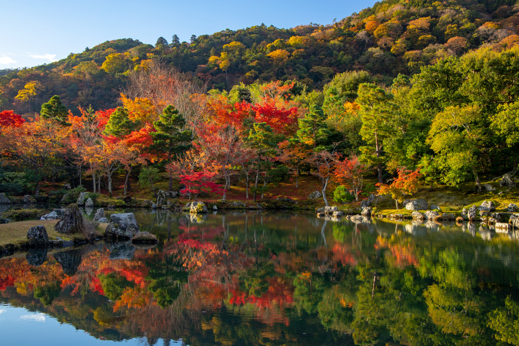 天龍寺の借景