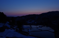 山古志の夕空