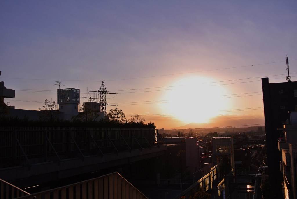 夕日