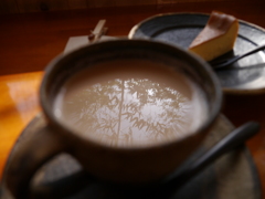 カフェオレに映える風景