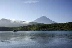 西湖からの富士山