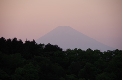 消えそうな富士山