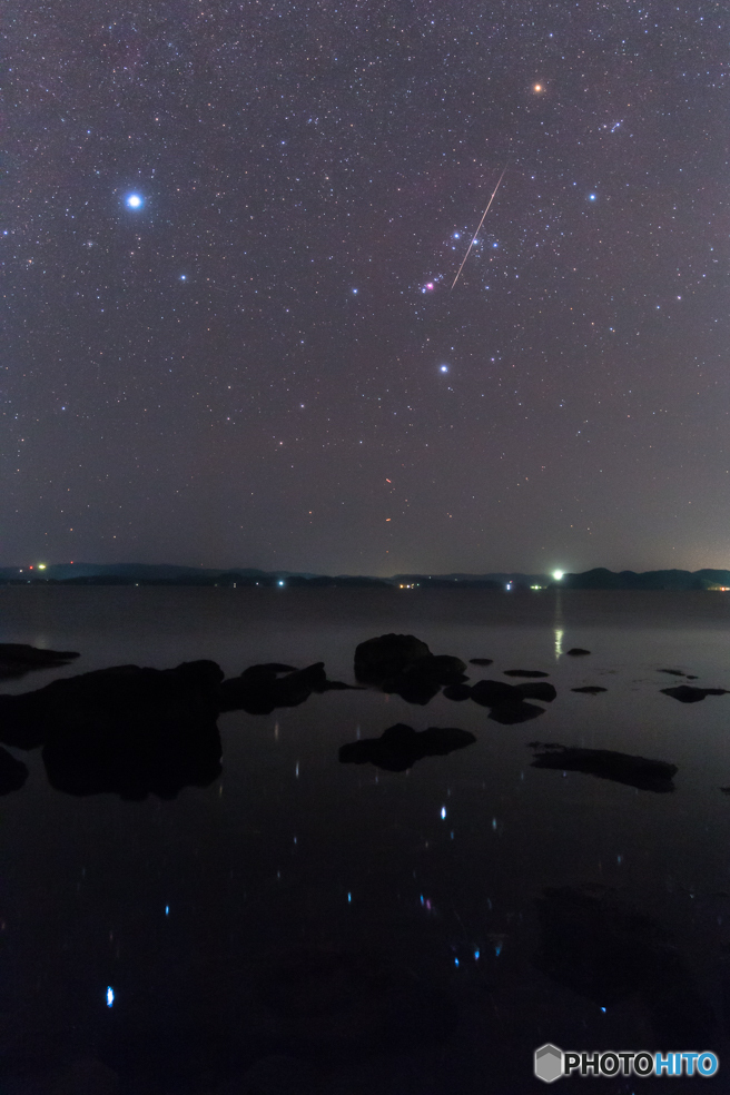 夜明け前のオリオン
