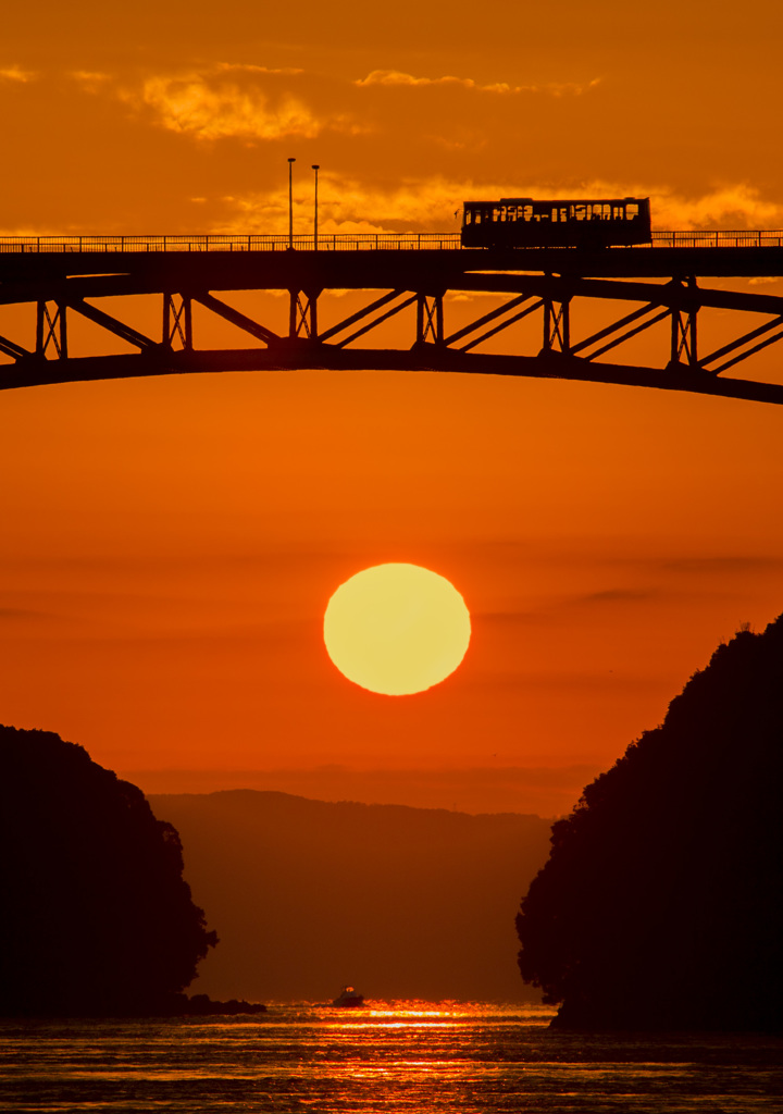 西海橋　日の出　2016