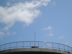 避雷針と空