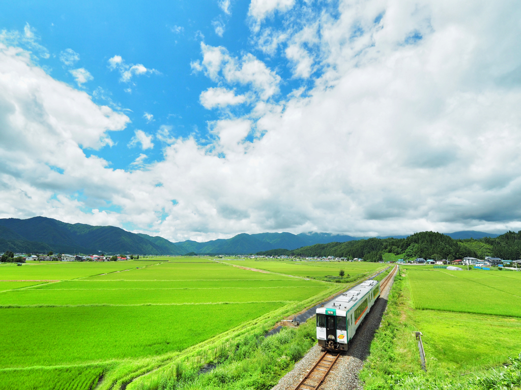 最上盆地の夏