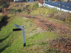 廃線跡に佇む