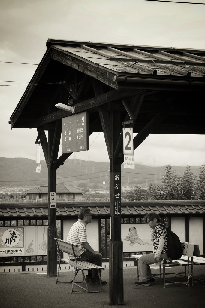小布施駅ホーム
