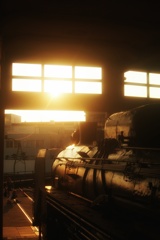 陽のあたる機関庫