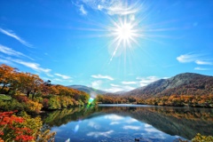 晴朗たる須川湖