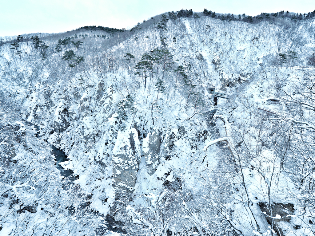 白銀の鳴子峡