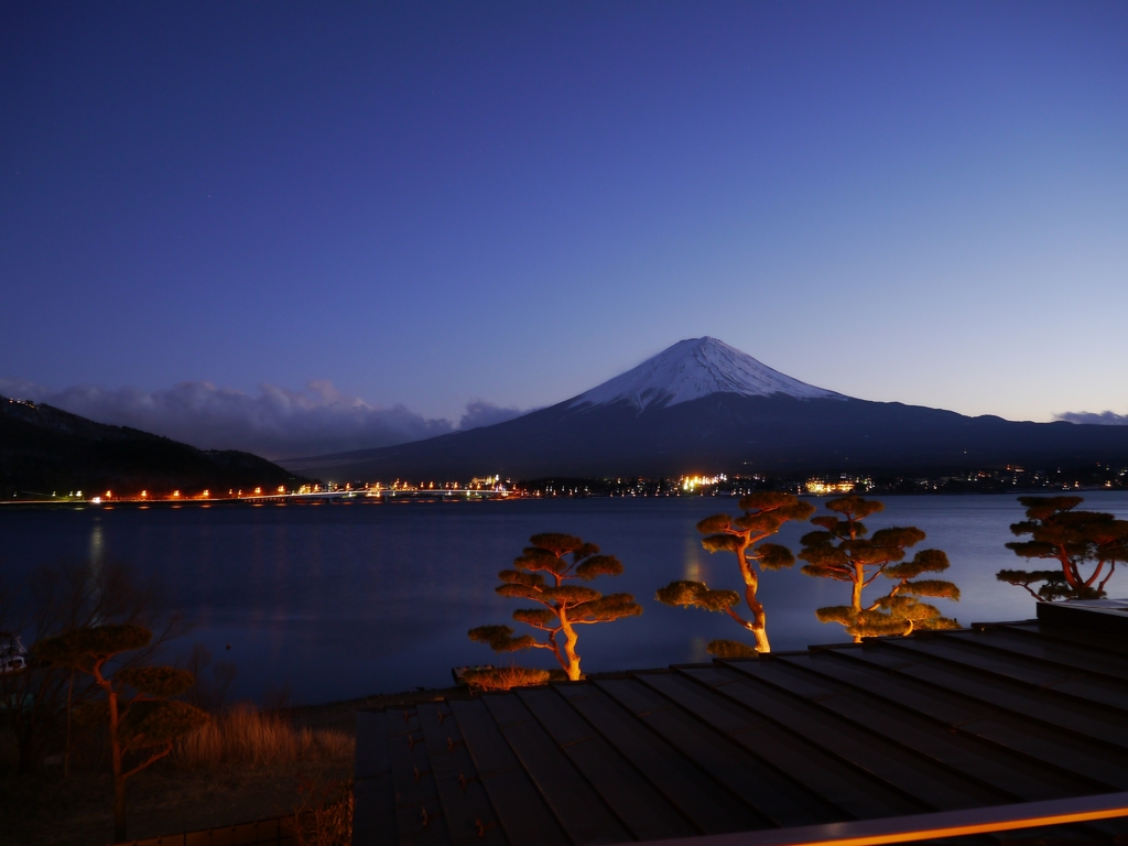 夕暮れ富士