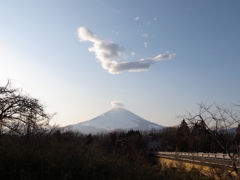 富士山と雲