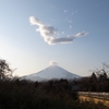 富士山と雲