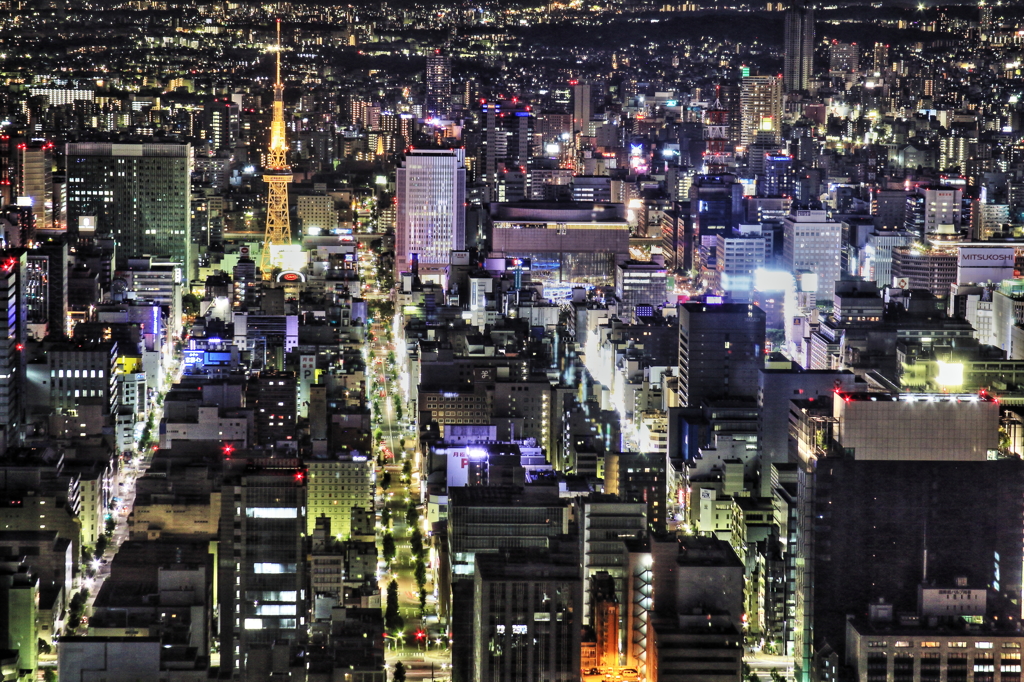 名古屋テレビ塔方面