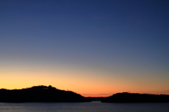 浜名湖の夜明け