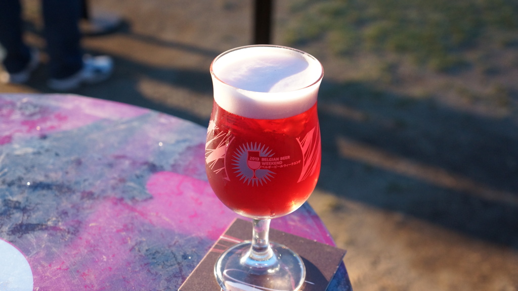 ピンクのビール