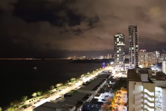ペナン島カパシンドライブの夜景