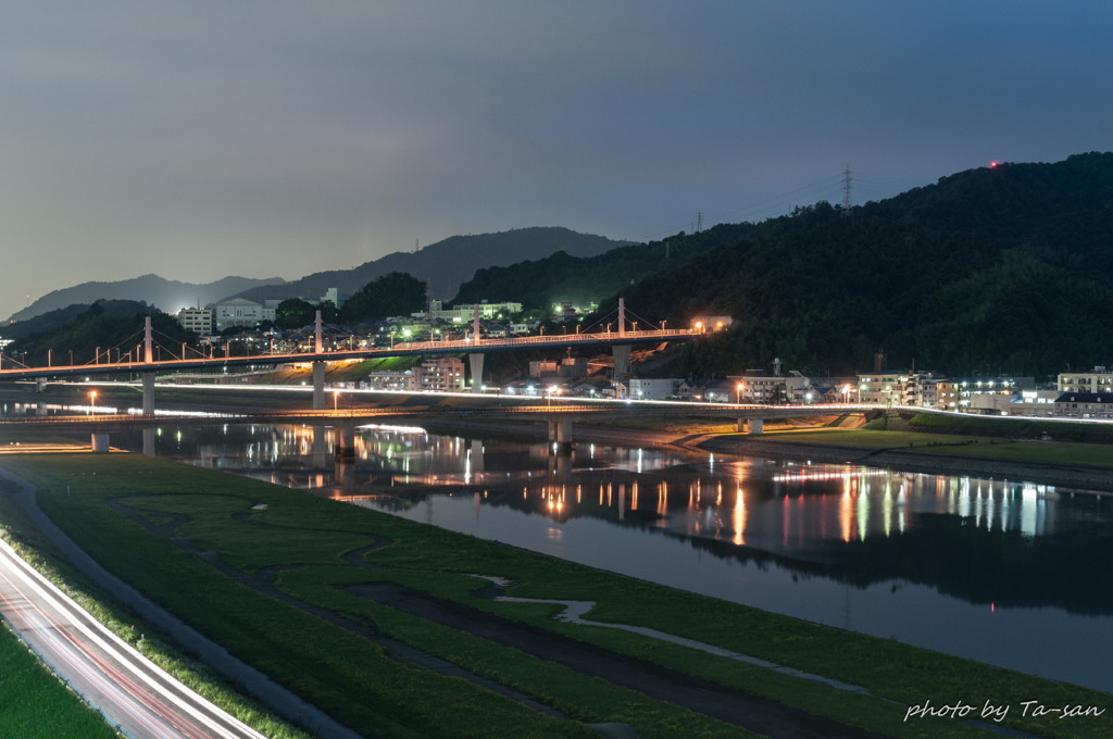 太田川夕景