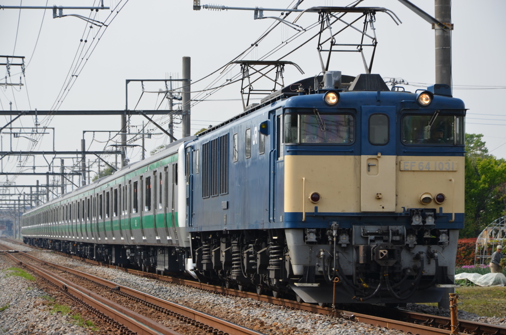 甲種輸送　E233系7000番台(埼京線・川越線用　川越車)　配9772レ