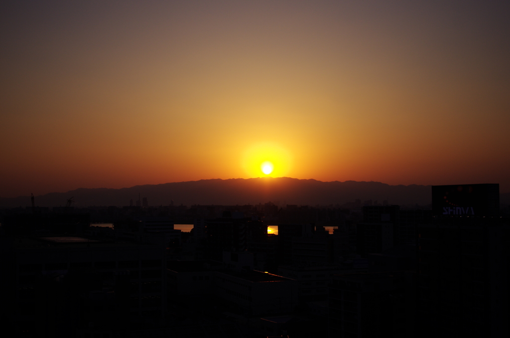 夕日