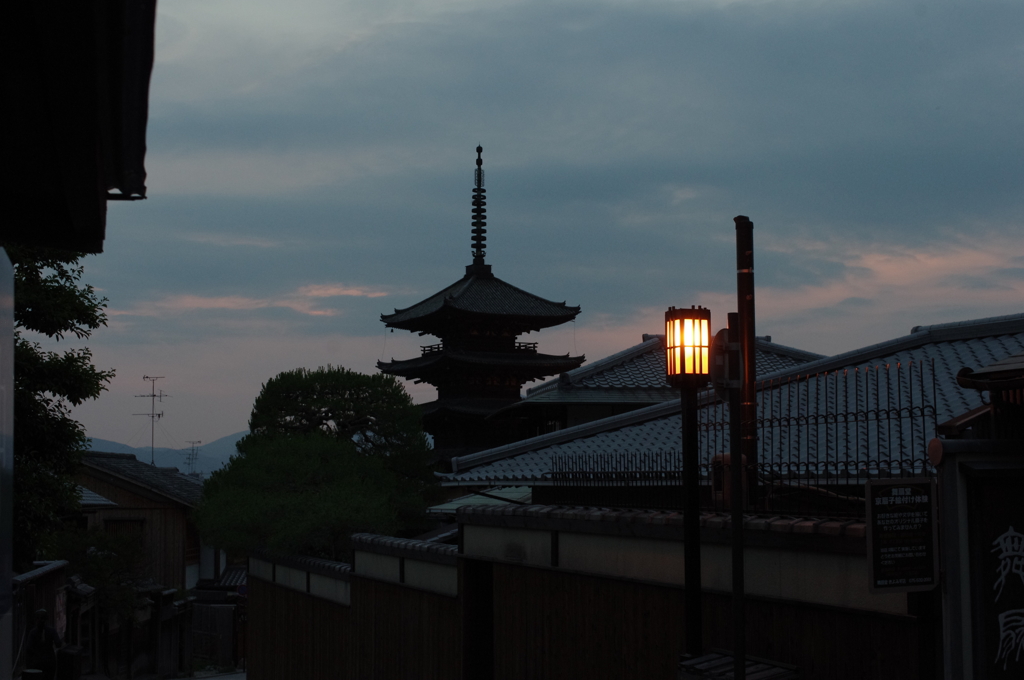 京の夕焼け