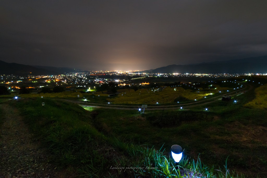 棚田の夜