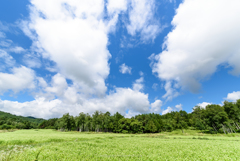 開田高原の夏空