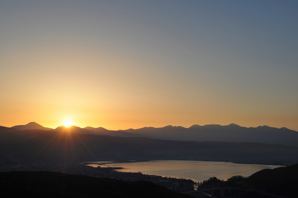 2014.4.7諏訪の日の出