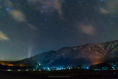 深夜の白馬村