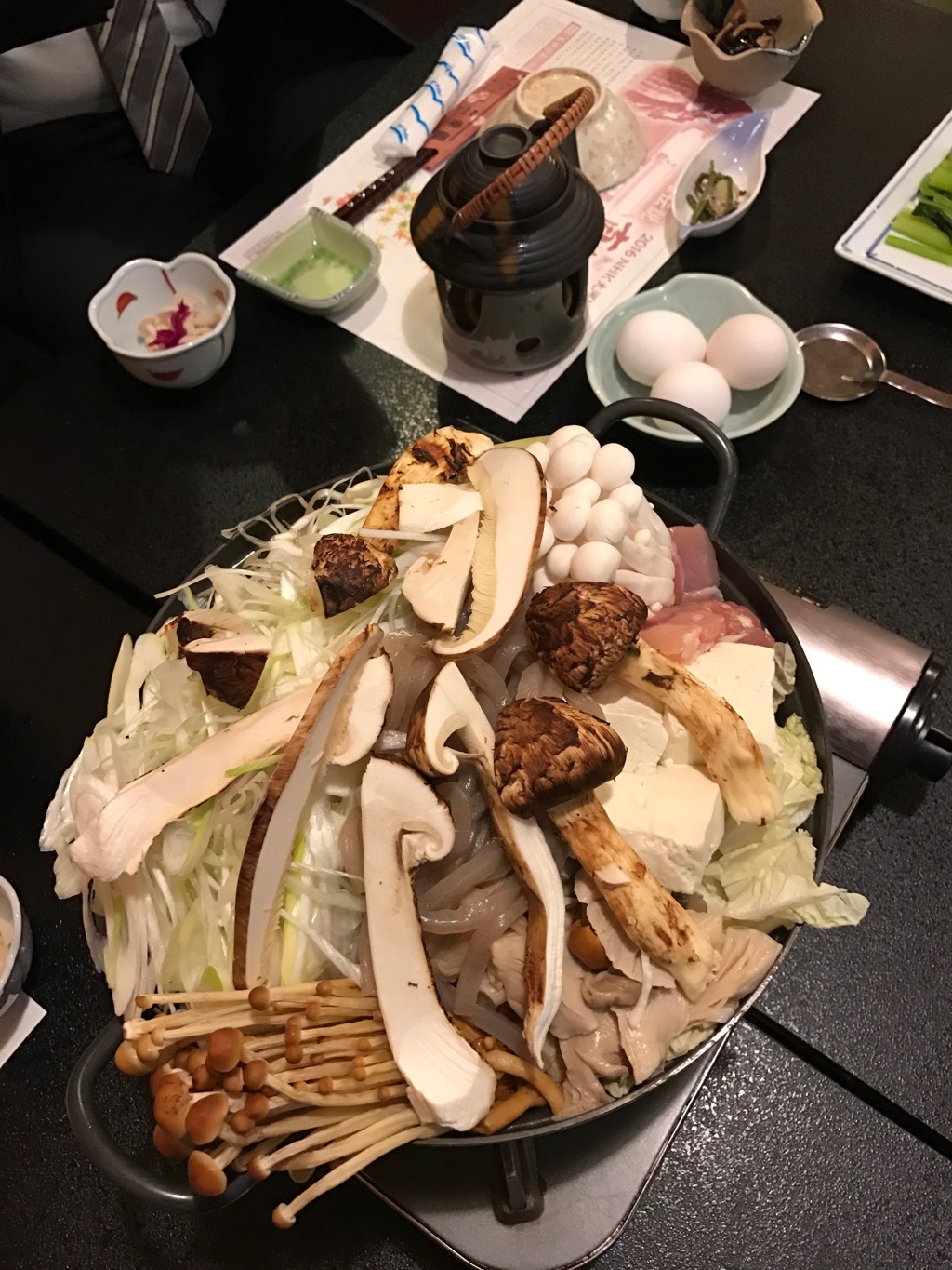 松茸のすき焼き