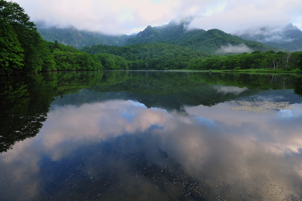 D700での鏡池の朝