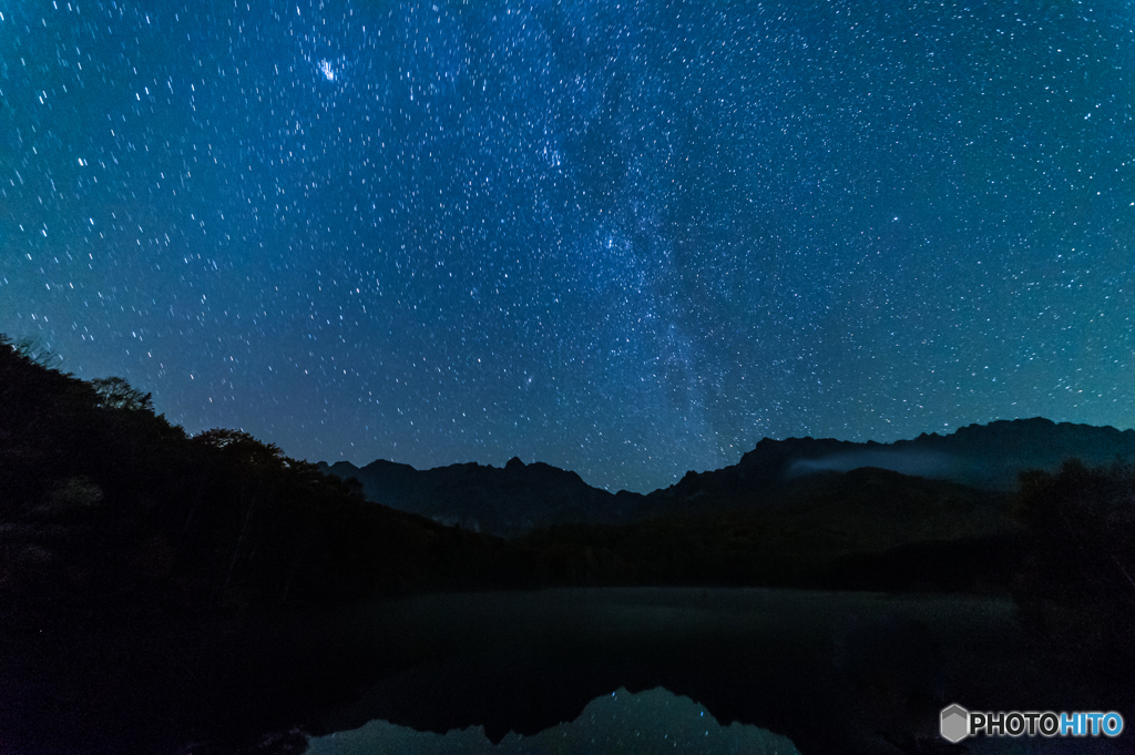 星空の鏡池