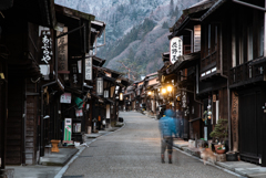 朝の散歩＜奈良井宿＞