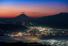 Dawn in the Mt. Fuji