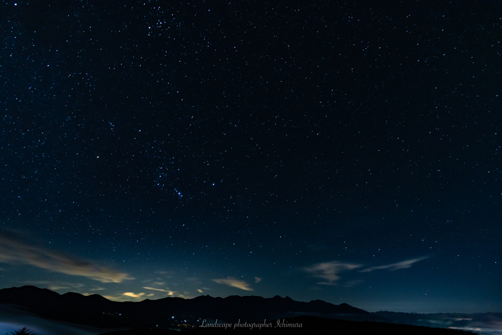 晩夏の星空