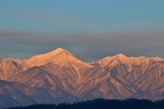 撮れたて＝今朝の常念岳＝