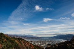 秋晴れ＜諏訪湖＞