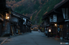 宿場の朝＜ゴミ出し＞