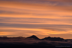 常念夕景