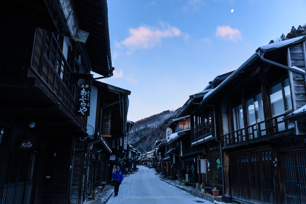 奈良井宿の朝