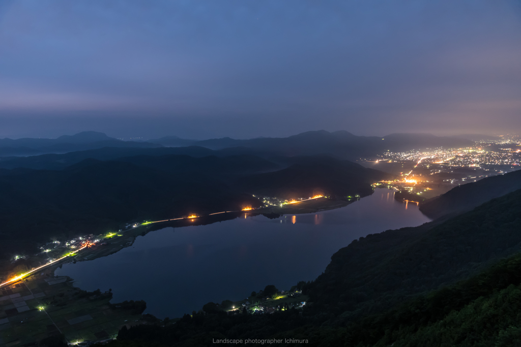 リベンジ＜木崎湖夜景＞