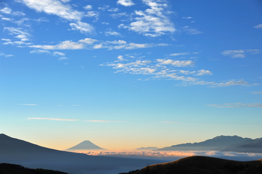 富士と雲海